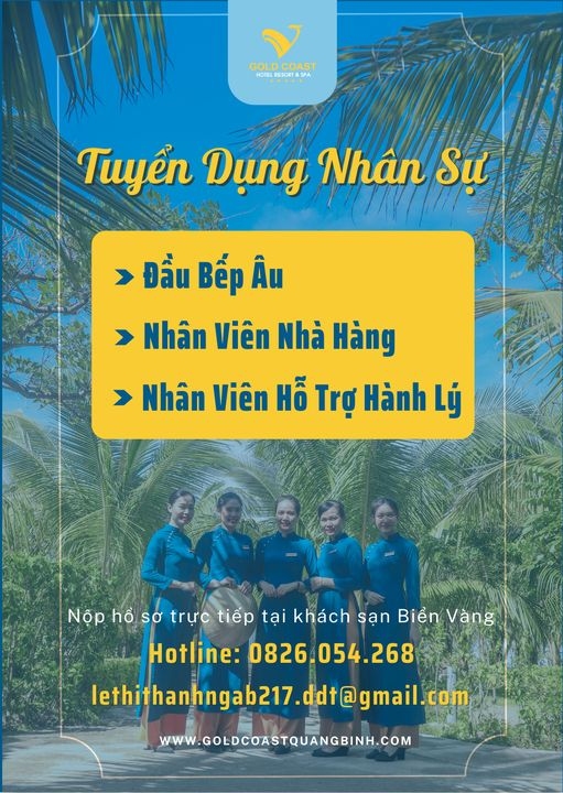 GOLD COAST TUYỂN DỤNG THÁNG 9/2022