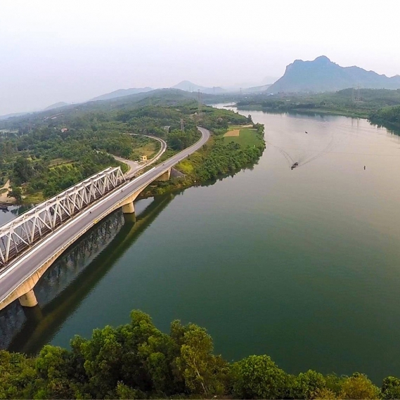 Than Dinh Mountain - Truong Son Martyrs Memorial Temple at Long Dai Ferry
